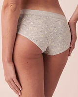 Cotton and Logo Elastic Band Hiphugger Panty