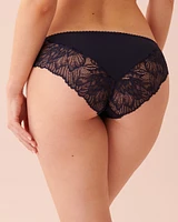 Microfiber and Lace Bikini Panty