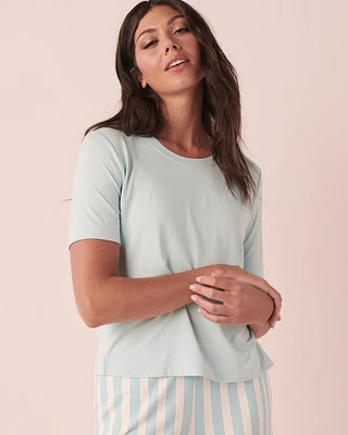T-shirt encolure ronde en bambou