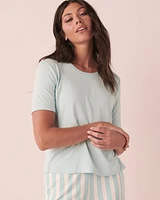 T-shirt encolure ronde en bambou