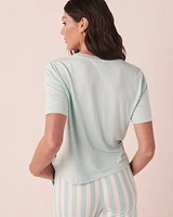 T-shirt encolure ronde en bambou