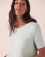 T-shirt encolure ronde en bambou