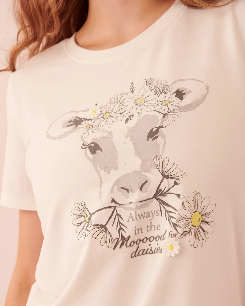 T-shirt ultra doux encolure ronde
