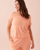 Lettuce Edge Ribbed T-shirt