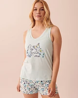 Camisole col en V coton