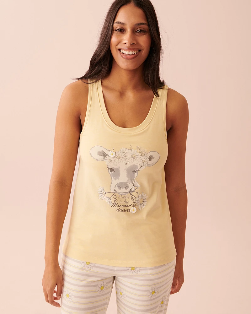 Camisole encolure ronde en coton