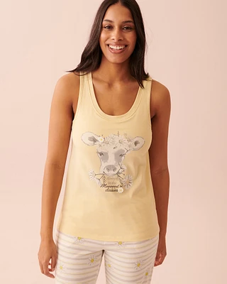Camisole encolure ronde en coton