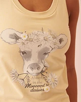 Camisole encolure ronde en coton