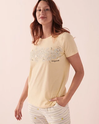 T-shirt encolure ronde en coton