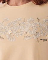 T-shirt encolure ronde en coton