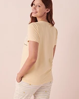 T-shirt encolure ronde en coton
