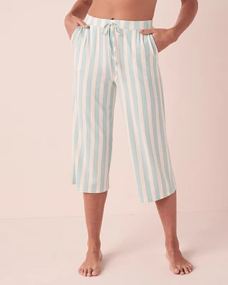 Capri jambe large en bambou