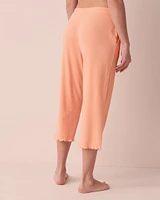 Lettuce Edge Ribbed Capri