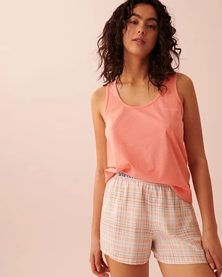 Ensemble pyjama en coton avec camisole