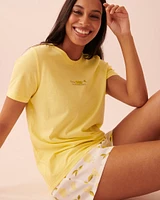Cotton T-shirt PJ Set