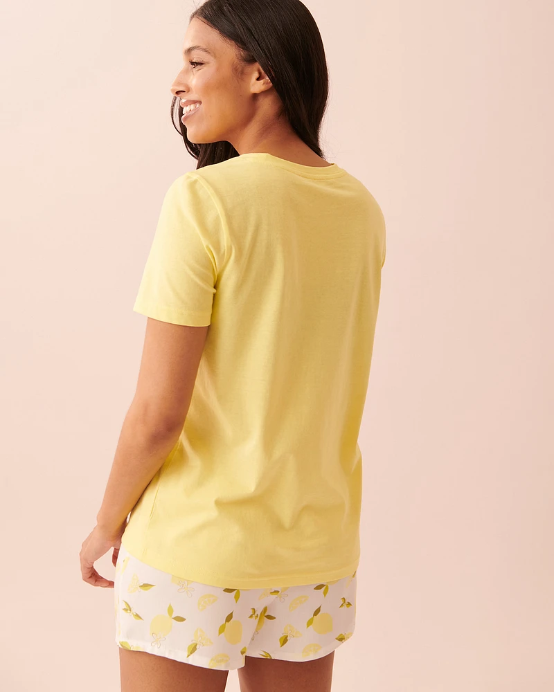 Cotton T-shirt PJ Set