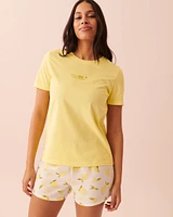 Cotton T-shirt PJ Set