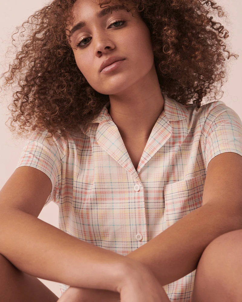 Ensemble pyjama à imprimé avec chemisier
