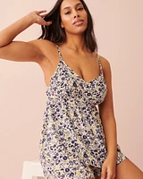 Ensemble pyjama imprimé avec camisole
