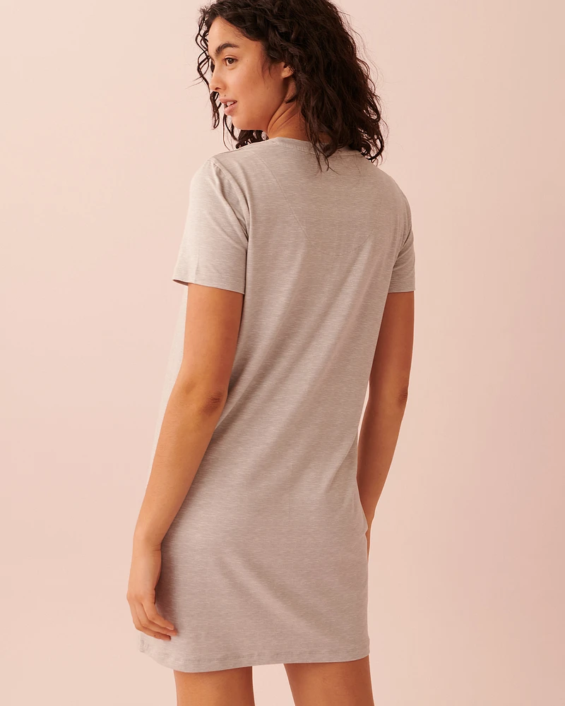 Chemise de nuit ultra douce encolure ronde