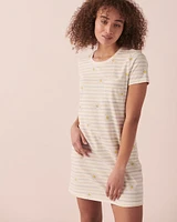 Chemise de nuit manches courtes en coton