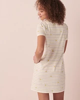 Chemise de nuit manches courtes en coton