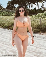 PEACH COBBLER Laced Bralette Bikini Top