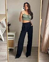 Camisole courte bretelles minces