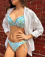 SANTORINI BLUES Push-up Bikini Top