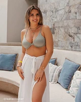 Haut de bikini triangle en fibres recyclées LILYPAD