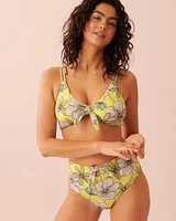 FIELDS OF FLOWERS Recycled Fibers Reversible Bralette Bikini Top