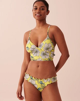 FIELDS OF FLOWERS Recycled Fibers Long Triangle Bikini Top