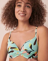 MODERN GRAPHIC Wireless Push-up Bikini Top