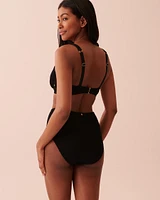 Haut de bikini balconnet TEXTURED