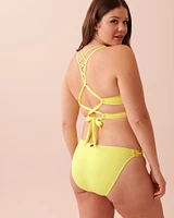 SUNNY LIME Recycled Fibers Bralette Bikini Top
