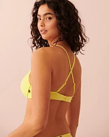 Haut de bikini push-up sans armatures en fibres recyclées SUNNY LIME