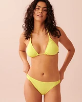 Haut de bikini triangle en fibres recyclées SUNNY LIME