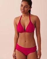 Haut de bikini triangle en fibres recyclées BRIGHT ROSE