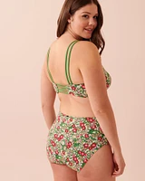 Haut de bikini bralette réversible en fibres recyclées DITSY BLOOMING