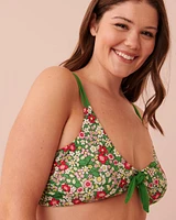 Haut de bikini bralette réversible en fibres recyclées DITSY BLOOMING