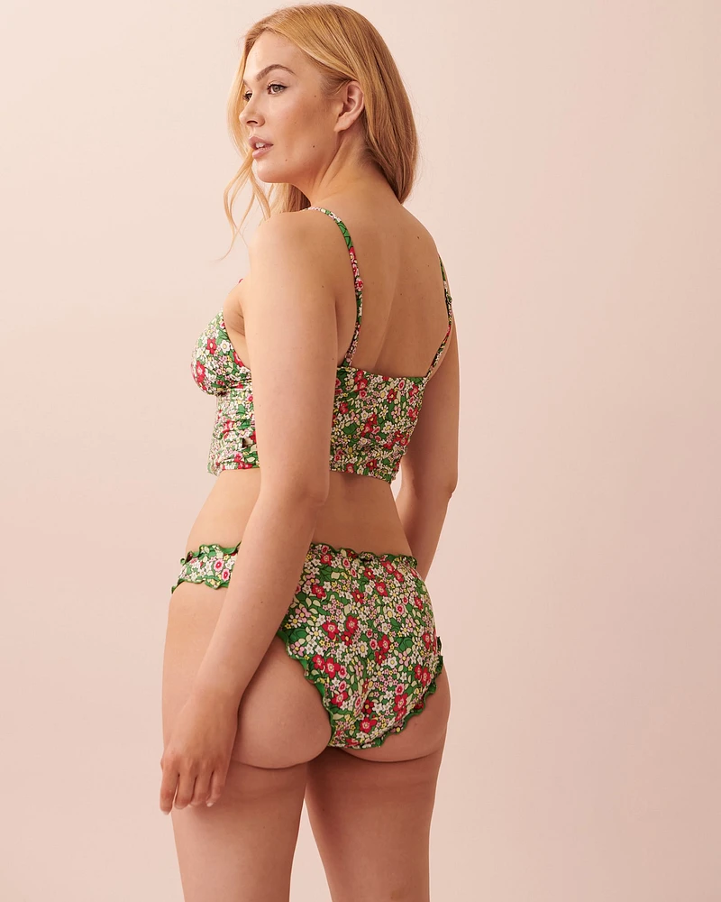 DITSY BLOOMING Recycled Fibers Long Triangle Bikini Top