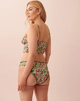 DITSY BLOOMING Recycled Fibers Long Triangle Bikini Top