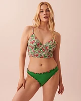 DITSY BLOOMING Recycled Fibers Long Triangle Bikini Top