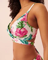 LUSH D Cup Draped Bikini Top