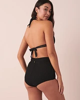 TEXTURED D Cup Triangle Bikini Top
