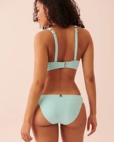 TURQUOISE D Cup Balconette Bikini Top