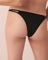 SOLID Thong Bikini Bottom