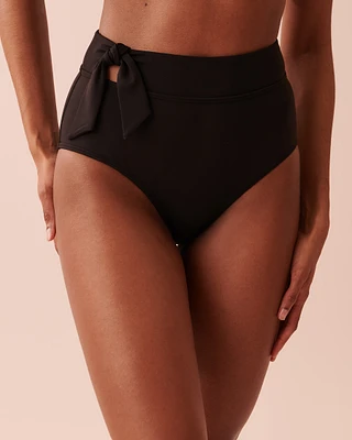Bas de bikini taille haute nouée SOLID