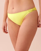 Bas de bikini bandes sur les côtés en fibres recyclées SUNNY LIME
