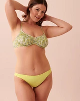 Bas de bikini bandes sur les côtés en fibres recyclées SUNNY LIME